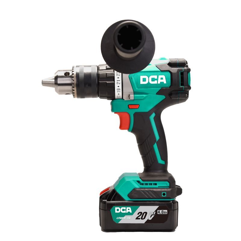 DCA 20V 16mm Cordless Brushless Driver Drill With 4.0Ah*2 & Charger