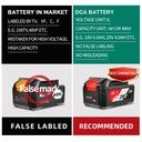 DCA 20V Brushless Impact Wrench 298nm Kit With 4.0Ah*2 & Charger