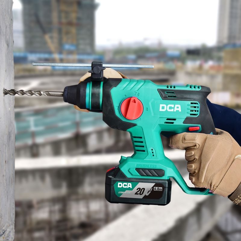 DCA 20V Brushless Rotary Hammer 2.1J Kit With 4.0Ah*1 & Charger