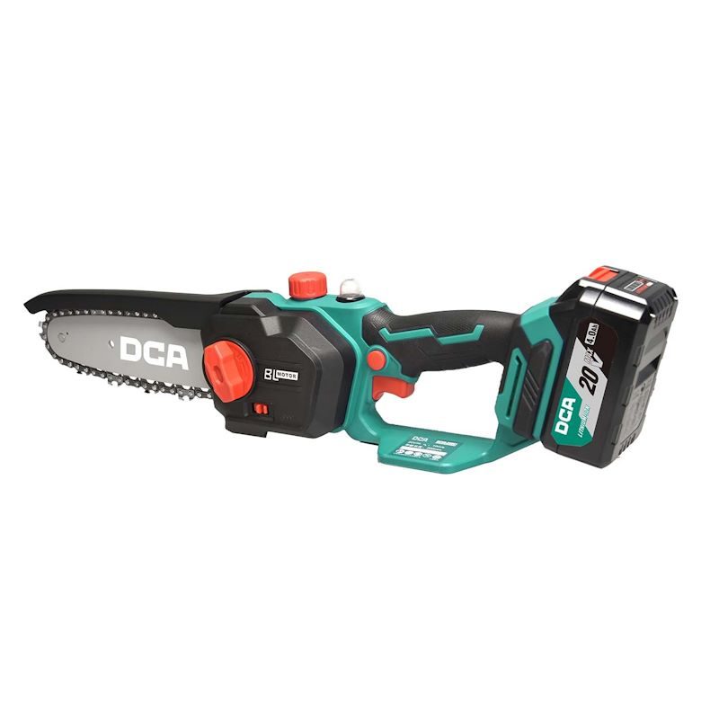 DCA 20V Cordless Brushless Chain Saw Kit With 4.0Ah*1 & Charger