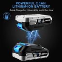 20V  BRUSHLESS WRENCH +  20V BRUSHLESS DRILL + + 2 pcs  2 ah batteries + charger + bag