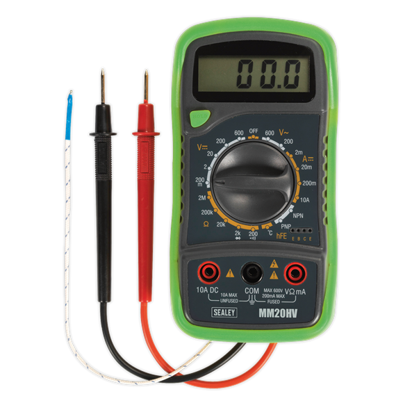 Digital Multimeter 8-Function with Thermocouple Hi-Vis