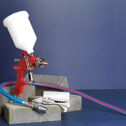 HVLP Gravity Feed Spray Gun 1.3mm Set-Up