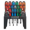 Screwdriver, Hex Key & Bit Set 44pc