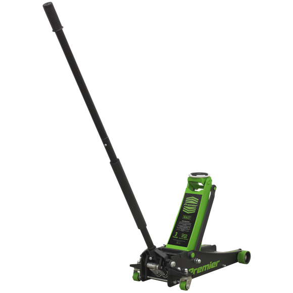 Trolley Jack 3tonne Rocket Lift Green, SEALEY UK