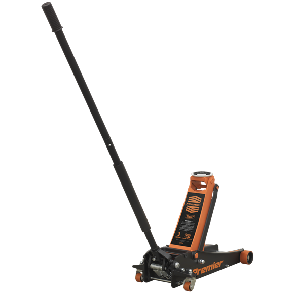 Trolley Jack 3tonne Rocket Lift Orange, SEALEY UK