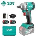 DCA 20V Cordless Brushless Impact Driver Kit With 4.0Ah*2 & Charger