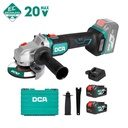 DCA 20V Brushless Angle Grinder Kit With 4.0Ah*2 & Charger ADSM06-115EM